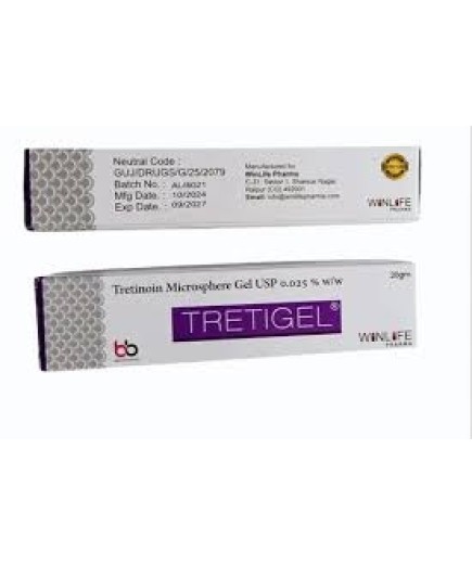 Tretigel 0.025% | TRETINOIN MICROSPHERE GEL | for Acne Treatment