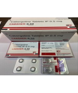 Cabsher 0.50 Tablet | Cabergoline | for High Prolactin Treatment